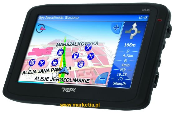 Nawigacja Trak Electronics GPS-421 BT bez mapy