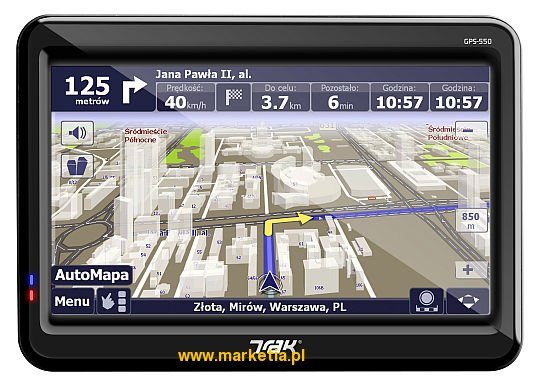 Nawigacja Trak Elektronics GPS-550T AutoMapa PL